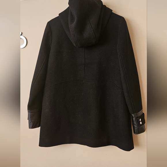 Marc New York by Andrew Marc Womens Ally31" Wool Plush Coat Black Sz 12 - Picture 6 of 11